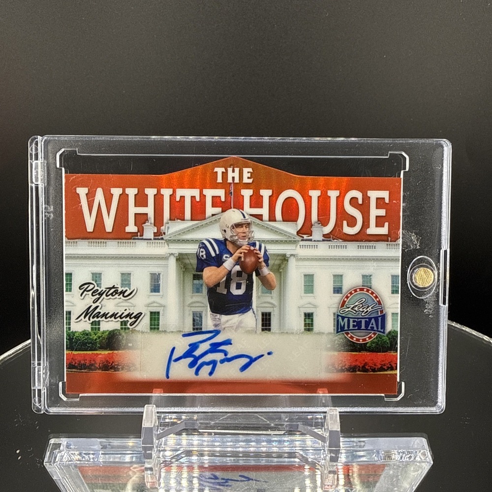 2026 Leaf Metal Prez Day PEYTON‎ MANNING The White House Auto 3/4